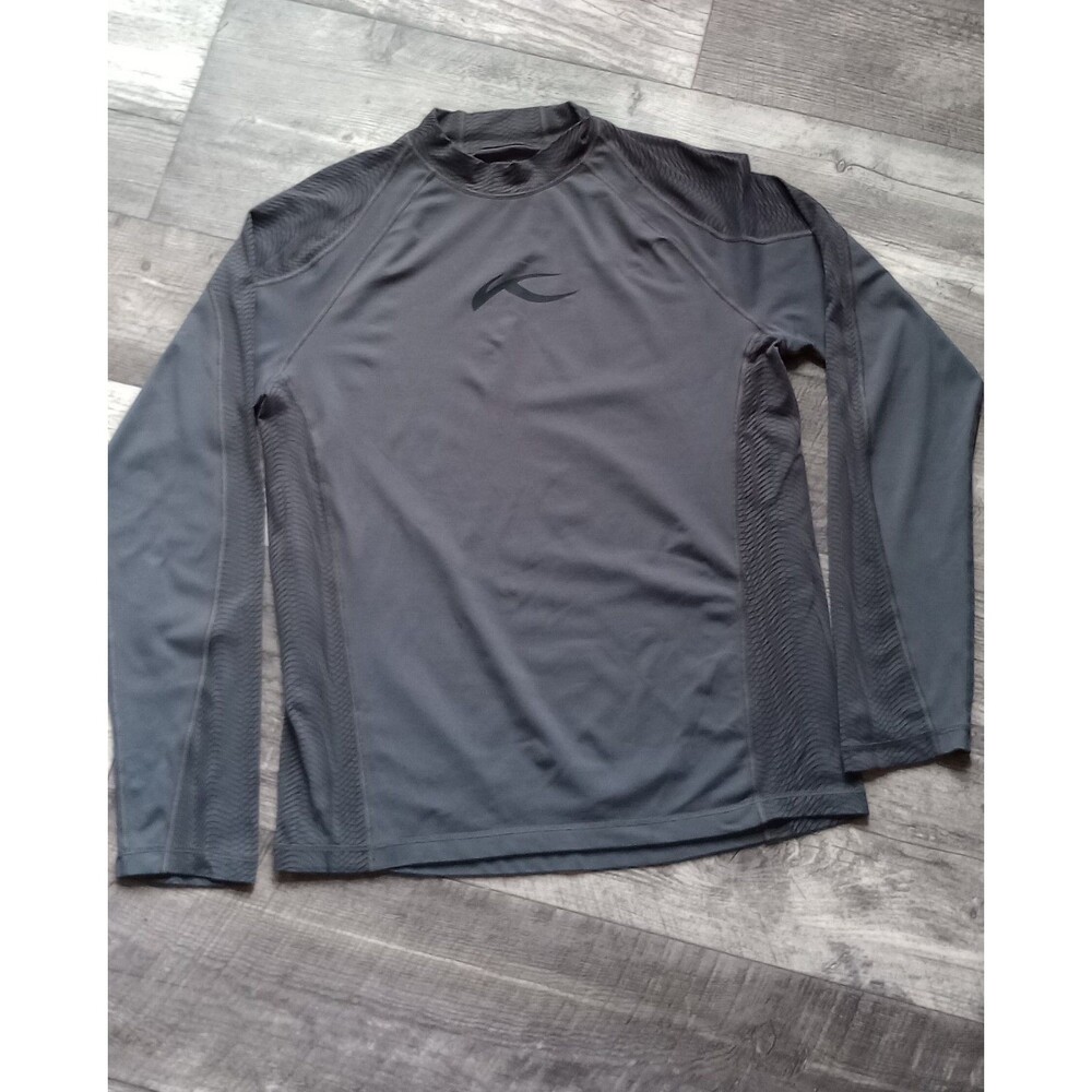 KJUS Mens 52/ L US  Gray Long Sleeve Pullover Athletic Shirt